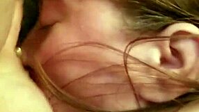 Fat chick sucks dick and swallows it all.