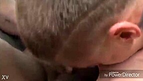 in a threesome, two big black cocks deliver cumshots and double penetration