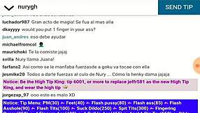 chica webcam can't pull the billiard ball out of her ass