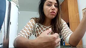 Vlog Sarah Rosa Atriz in Lingerie Shows Off Boobs in a Horny Amateur Scene