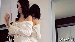 solo angel shoves fingers deep into her tight pussy while using toys and dildo