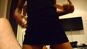 Black arab woman interacts with white man