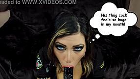 हॉट पुलिस ऑफिसर ऑफिस कॉस्ट्यूम में बिग ब्लैक कॉक चूस रही है!