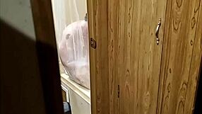 caught spying on wife in the shower