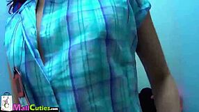 redhead with big tits sucks cock in public shop outdoor