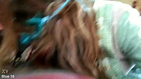 Hot Tania Sucks Cock with Chocolate and Girlfriend