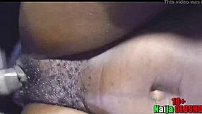 Hairy Ebony Teen Fingers Her Wet Pussy