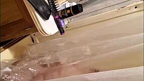 caught spying on wife in the shower