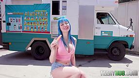 I enjoy ice cream with Jewelz Blu's tits and blowjob.