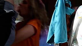 she's tied up, getting her face fucked hard with deepthroat.