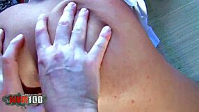 anal sex on the beach with spanish redhead teen. so hot and intense