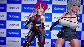 Hey, watch Hololive Houshou Marine and Shirokane Noel in 3D?