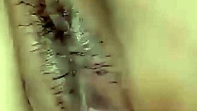 Hubby licks and fucks his mature wife's hairy pussy in doggystyle