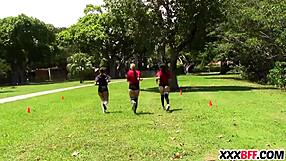 I watch nice ass girls from the football team get fucked hard.