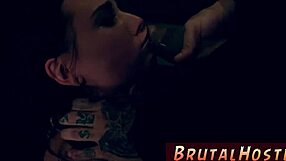 bdsm and bondage facial on their birthday outing