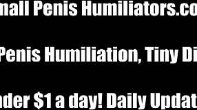 BDSM femdom great to humiliate a small cocked male