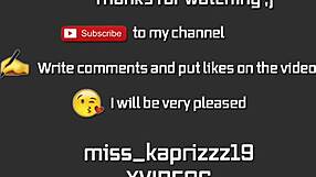 Young hot teen 18+ reveals her big natural tits on camera