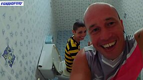cum inside me during wild public toilet sex with creampie