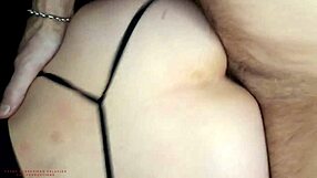 This naughty girl loves having hairy pussy and getting her asshole filled with cum from a creampie amateur anal has a strong orgasm