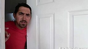 Little woman blows monster cock and gets screwed!