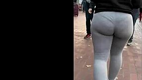 Thick Leggings Creep Teasing Hidden Desires Under Tight Fabric