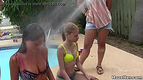 Amateur sorority sisters go wild in a steamy hazing ritual