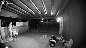 Wife Banged Hard on Open Back Porch