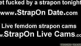 Strap on and oral sex fun with BDSM