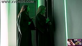 Wizarding milf sluts parody with kissing