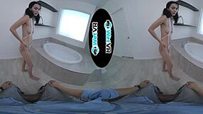 Wet VR Bath Fuck with Sawyer Cassidy Involves Toys and Creampie.