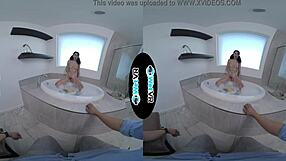 Wet VR Bath Fuck with Sawyer Cassidy Involves Toys and Creampie.