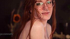 Hot ginger delivers intimate jerk-off instructions with hair play and teasing touches