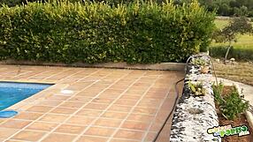 massive group gathering in the garden