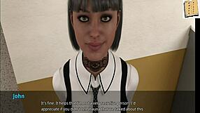 yo, check shauna relaxing in college with her big tits in this hot 3d anime scene.