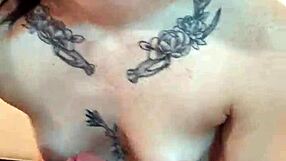 Ever seen a tatted petite 18+ woman master POV cock sucking like this?