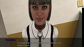 yo, check shauna relaxing in college with her big tits in this hot 3d anime scene.