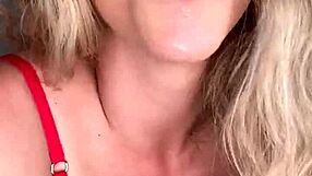 Solo dildo blowjob and glass masturbation!