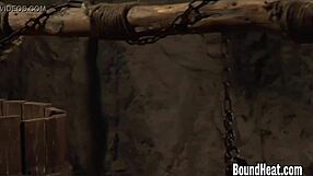 Report: European dominatrix shows strap on to submissive pair