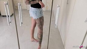 An Amateur girl from Germany with a foot fetish, Masturbating with dirty talking