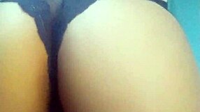 Teen couple fucks while watching tv, ending in creampie pussy