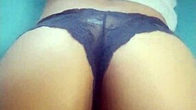 Teen couple fucks while watching tv, ending in creampie pussy