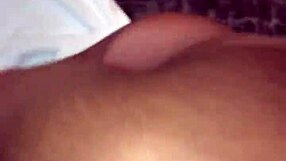 Darkskin shy teen gives first blowjob and gags
