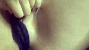 Teen couple fucks while watching tv, ending in creampie pussy