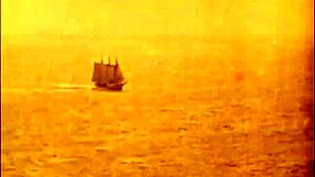 Retro Blowjob Scene With Hairy Monster In Vintage Style