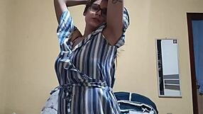 Busty pregnant milf makes you cum with her tits