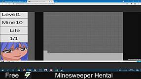 Minesweeper game turned into hentai anime adventure
