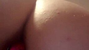 she stuffs her panties solo with toys leading to orgasm