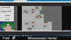 Minesweeper game turned into hentai anime adventure