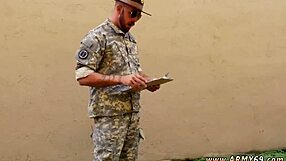 Army man fucks boy in mobile gay porn adventure