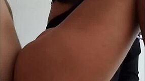 That pretty Mexican girl stopped my cock with her feet and made me orgasm.